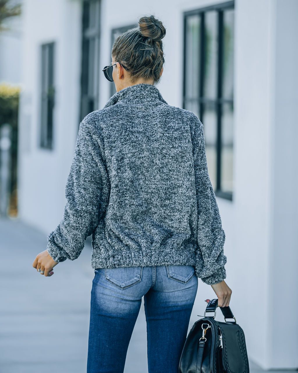 Gavyn Soft Knit Jacket - Heather Charcoal - FINAL SALE sold by Vici product image thumbnail 2