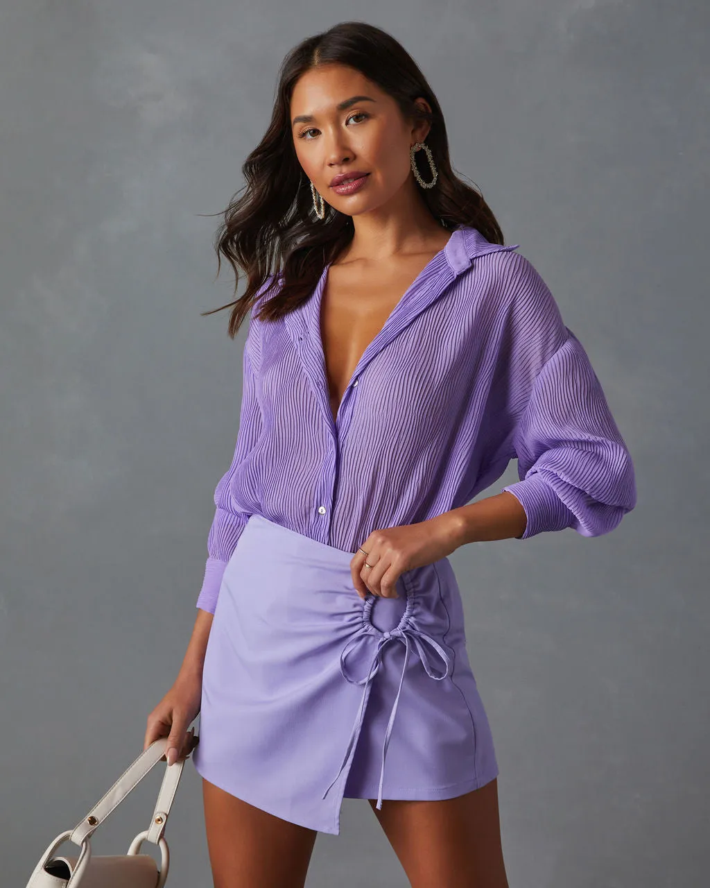 Sheridan Textured Collared Blouse sold by Vici product image thumbnail 2