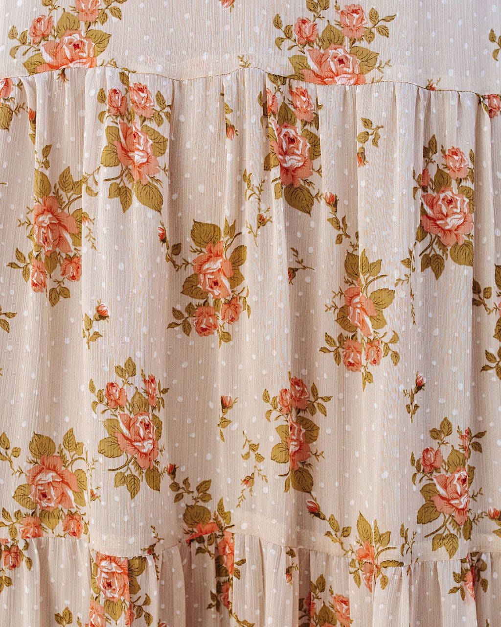 List Goes On Floral Tiered Tassel Midi Dress - FINAL SALE sold by Vici product image thumbnail 4