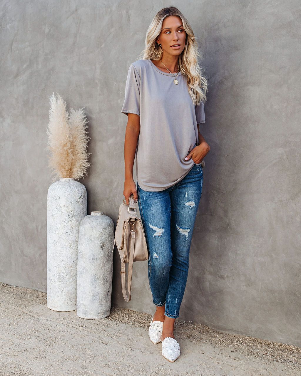 Accessorize Tee - Mocha - FINAL SALE sold by Vici product image thumbnail 5