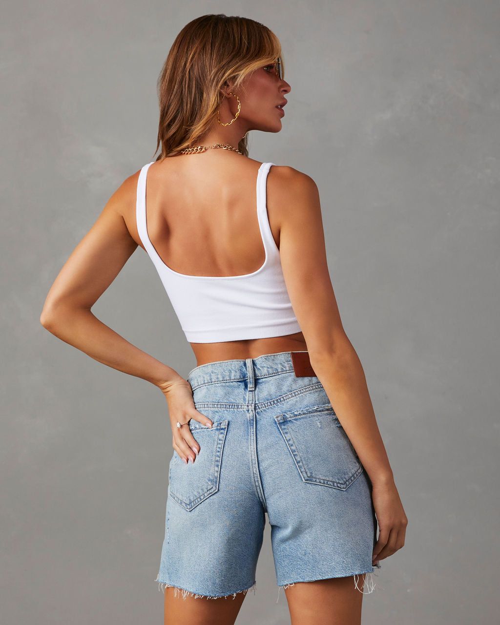 Cassie Tank Brami - White - SALE sold by Vici product image thumbnail 2