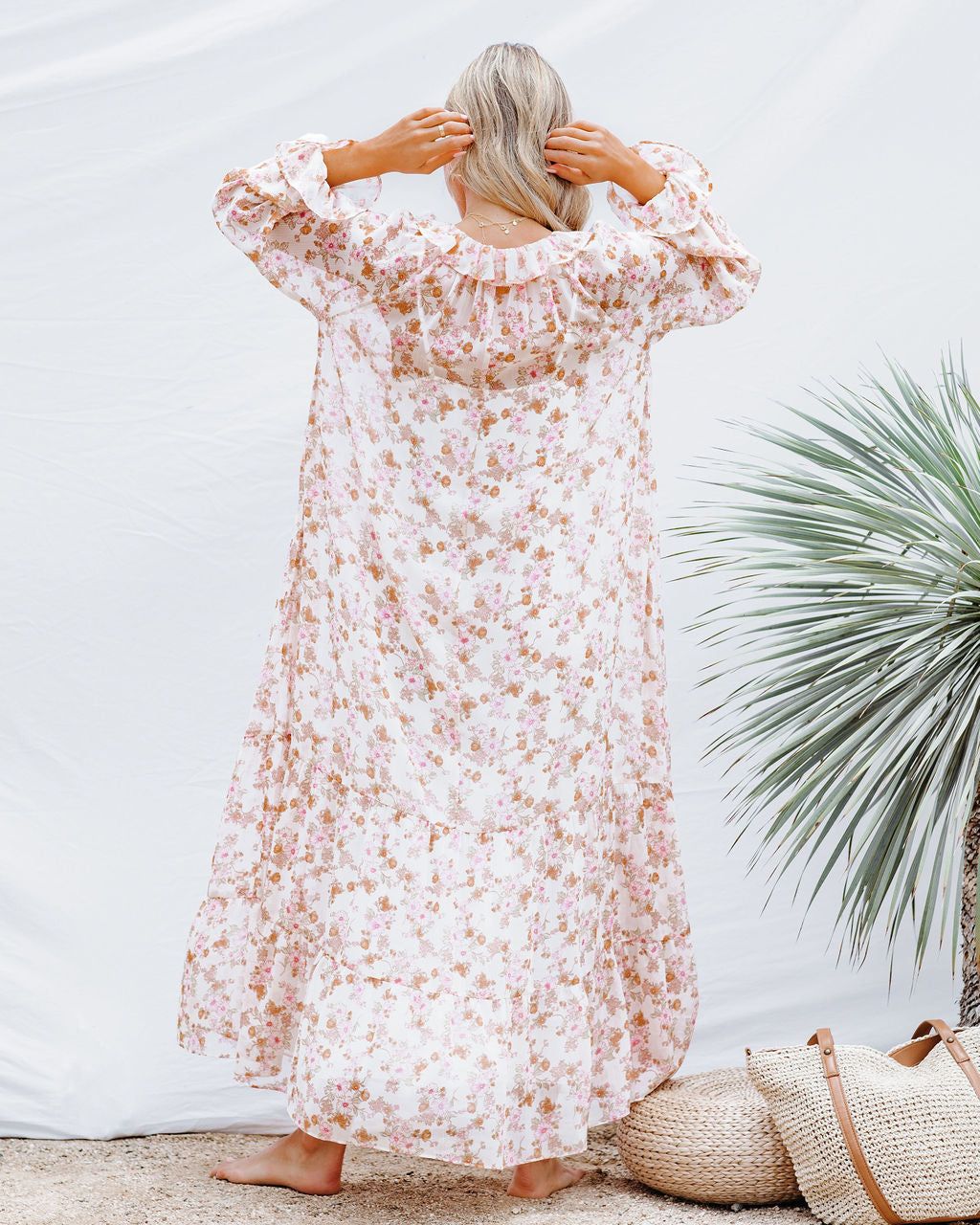 Prosperous Floral Chiffon Boho Maxi Dress - FINAL SALE sold by Vici product image thumbnail 2
