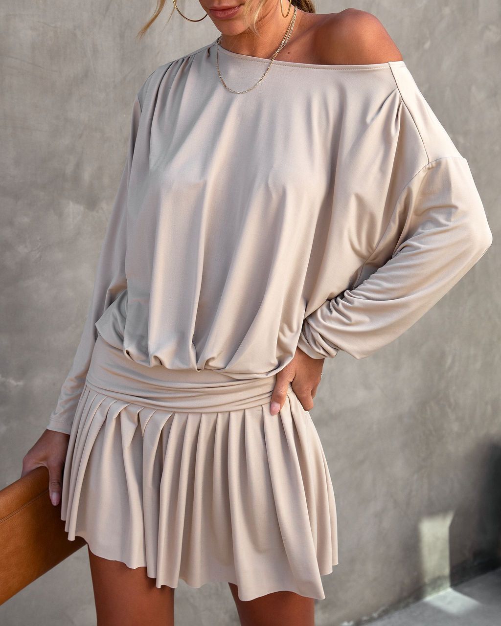 Molly Asymmetrical Hem Mini Dress sold by Vici product image thumbnail 2