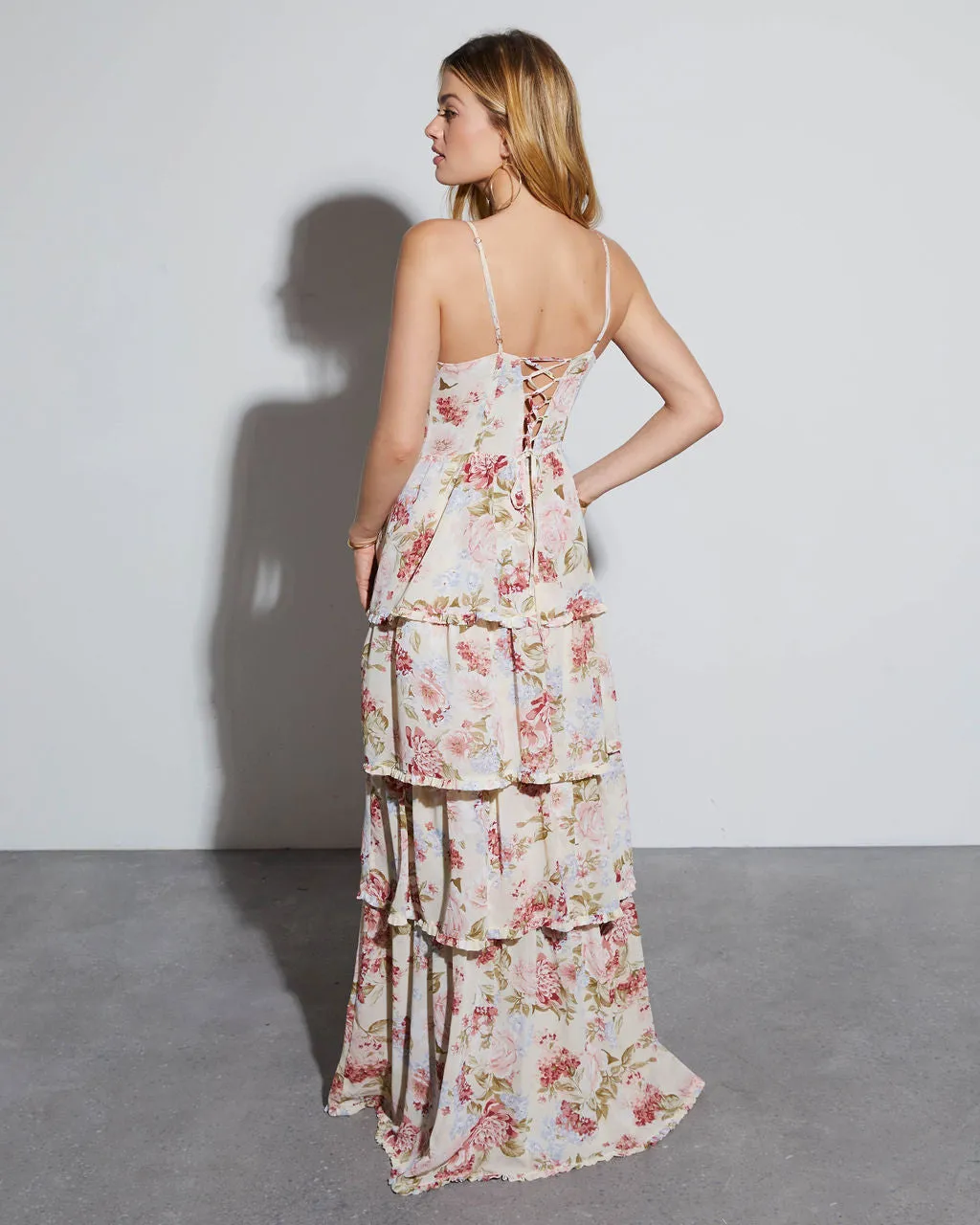 Sasha Sweetheart Tiered Maxi Dress sold by Vici product image thumbnail 5