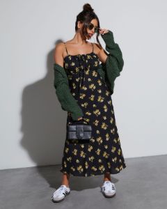Vitality Slip Floral Midi Dress sold by Vici