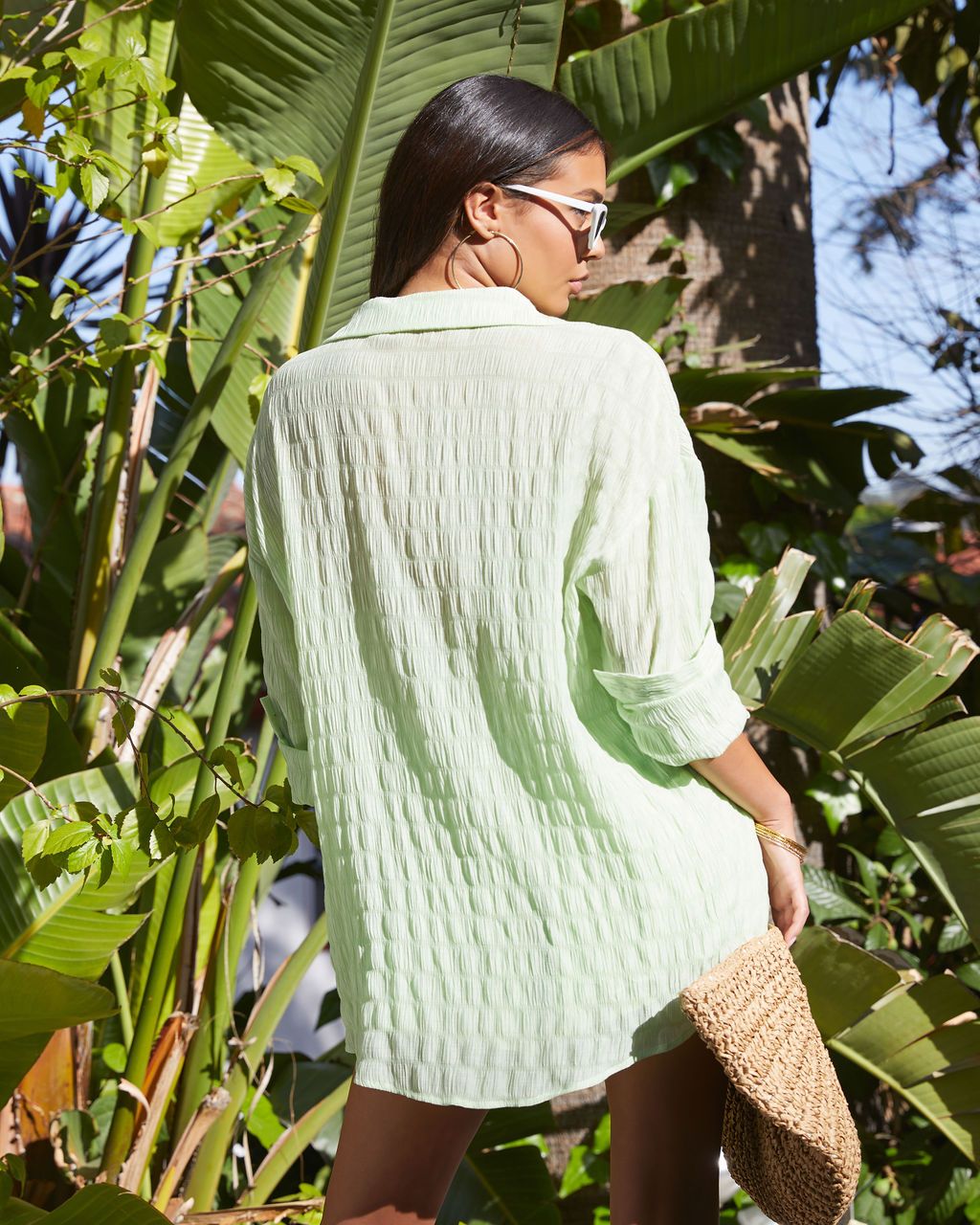 Oh So Fresh Button Down Top - Lime - FINAL SALE sold by Vici product image thumbnail 2