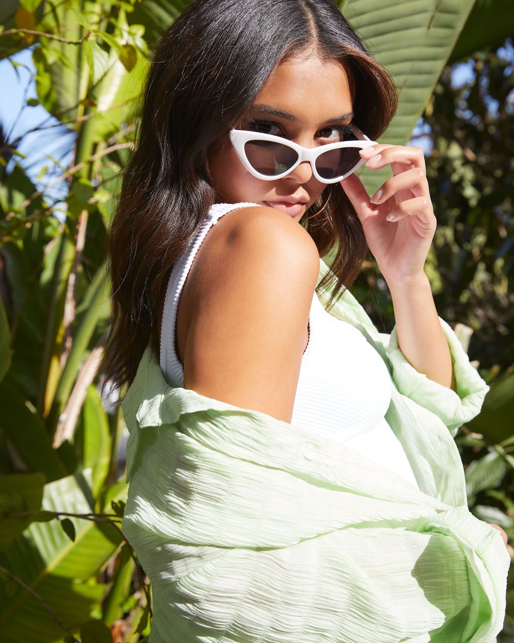 Oh So Fresh Button Down Top - Lime - FINAL SALE sold by Vici product image thumbnail 6