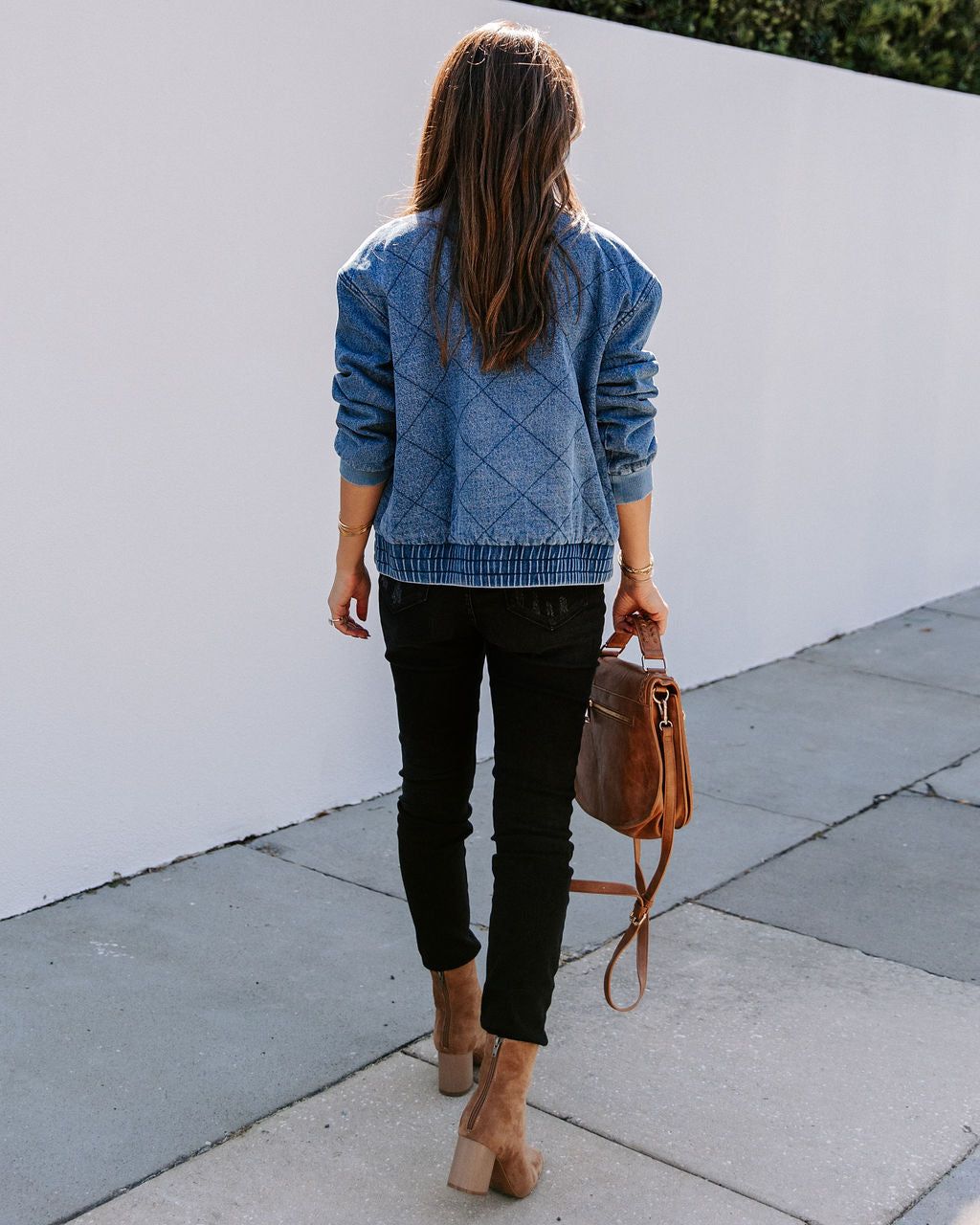 Mac Pocketed Quilted Denim Bomber Jacket - FINAL SALE sold by Vici product image thumbnail 2