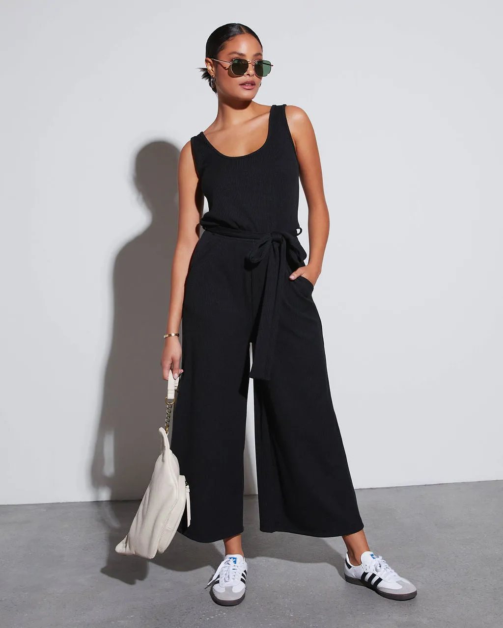 Mitchell Belted Jumpsuit sold by Vici