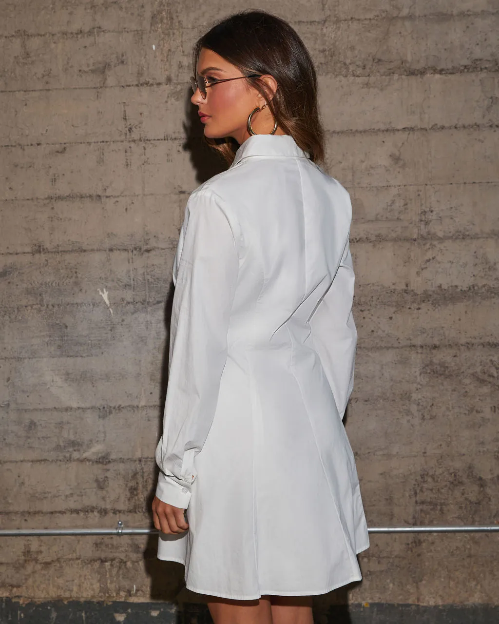 Soft Flutter Poplin Shirt Dress sold by Vici product image thumbnail 4