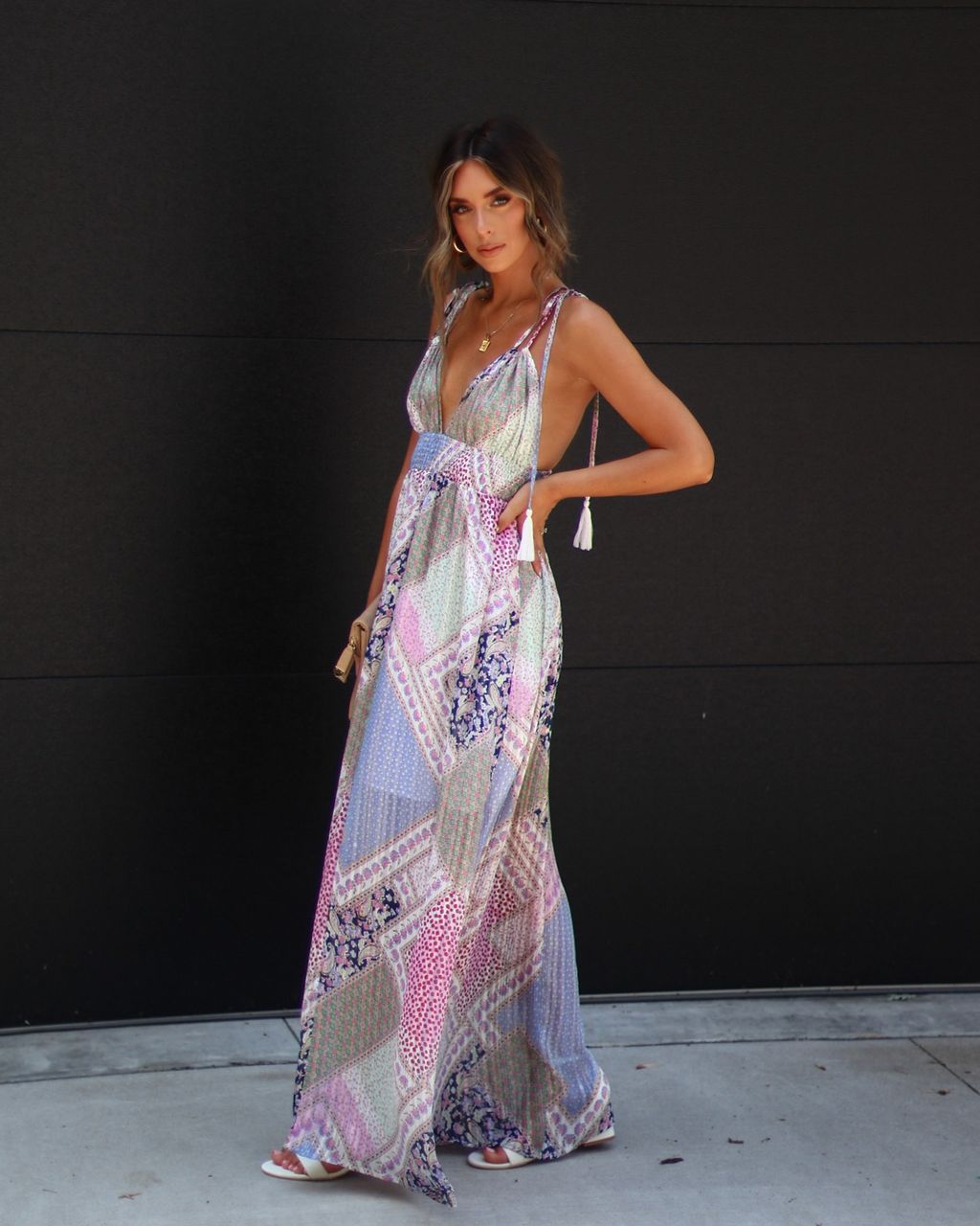 Nerissa Printed Maxi Dress - Multi - FINAL SALE sold by Vici product image thumbnail 5