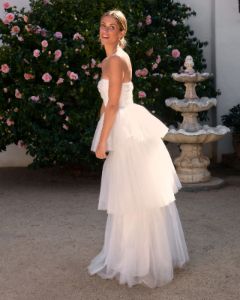 Forever My Love Strapless Tulle Maxi Dress - White - FINAL SALE sold by Vici