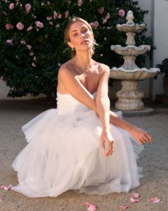 Forever My Love Strapless Tulle Maxi Dress - White - FINAL SALE sold by Vici