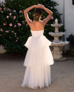 Forever My Love Strapless Tulle Maxi Dress - White - FINAL SALE sold by Vici