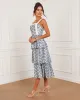 Sparrow Cotton Eyelet Tiered Midi Dress sold by Vici
