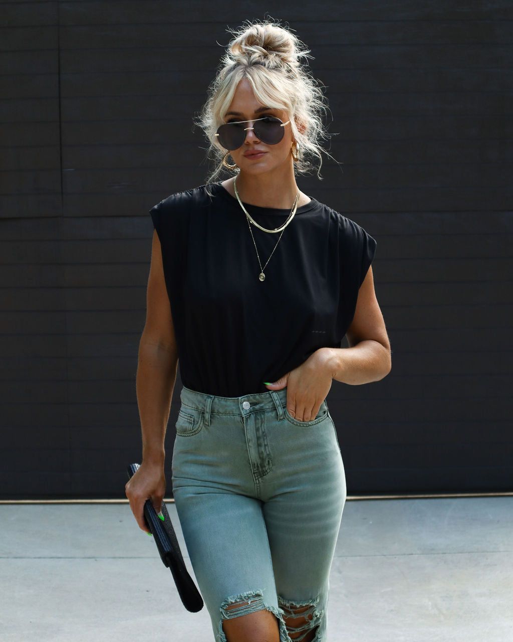 Romi Crew Neck Bodysuit sold by Vici