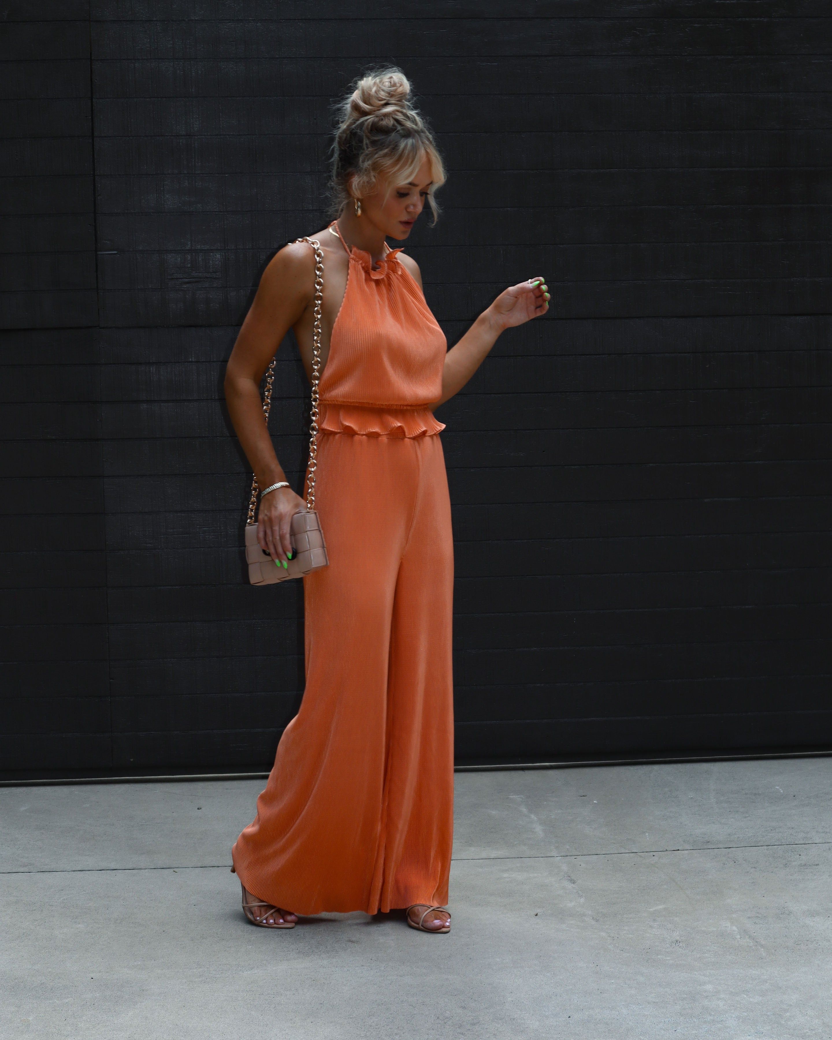 Little Havana Plisse Pants - Rust - FINAL SALE sold by Vici product image thumbnail 3