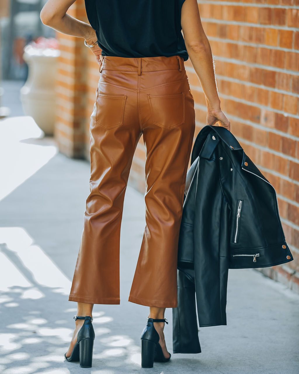 Austen High Rise Faux Leather Pants sold by Vici product image thumbnail 2