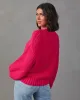 Rosalia Oversized Knit Pullover Sweater sold by Vici