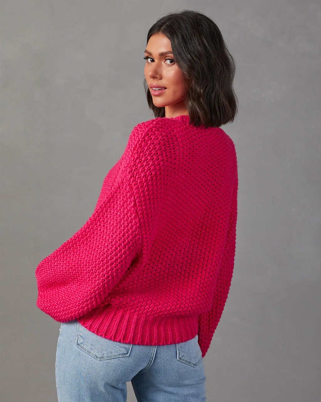 Rosalia Oversized Knit Pullover Sweater sold by Vici product image thumbnail 4