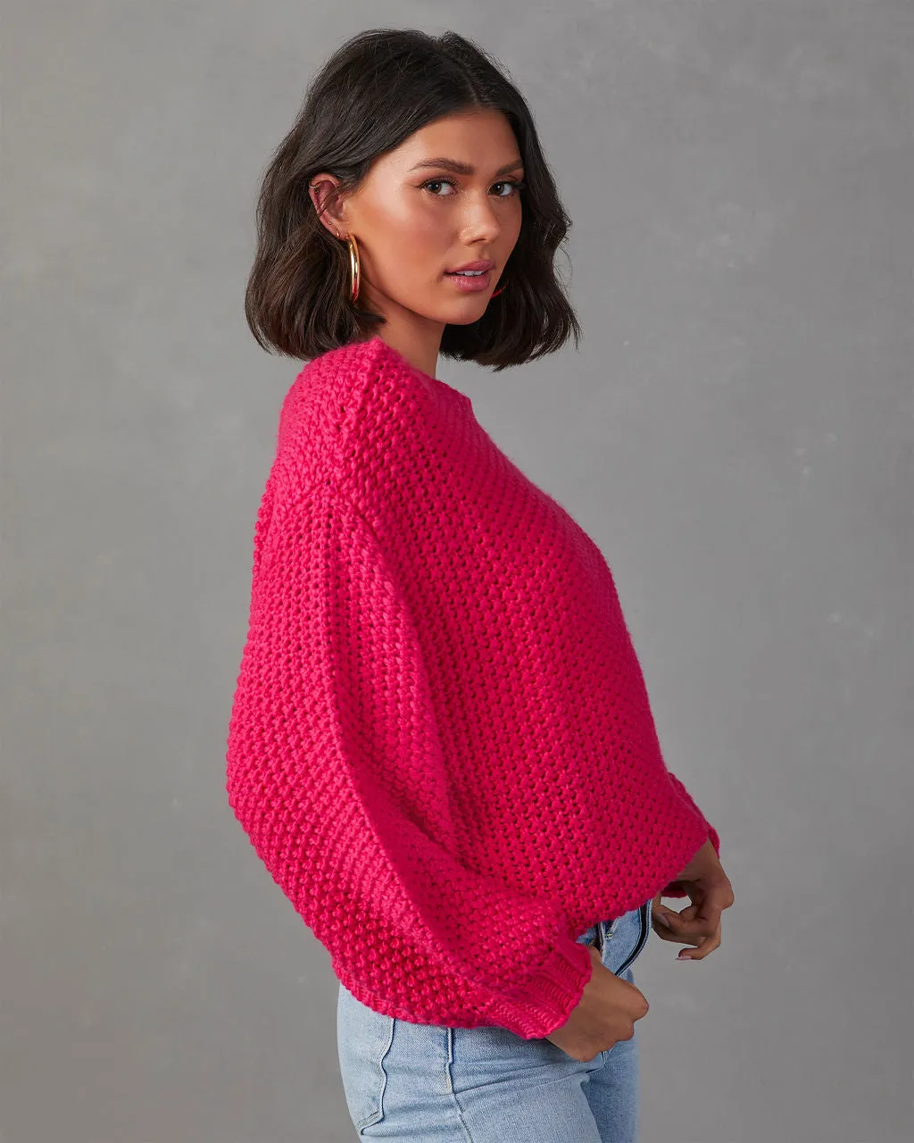 Rosalia Oversized Knit Pullover Sweater sold by Vici product image thumbnail 3