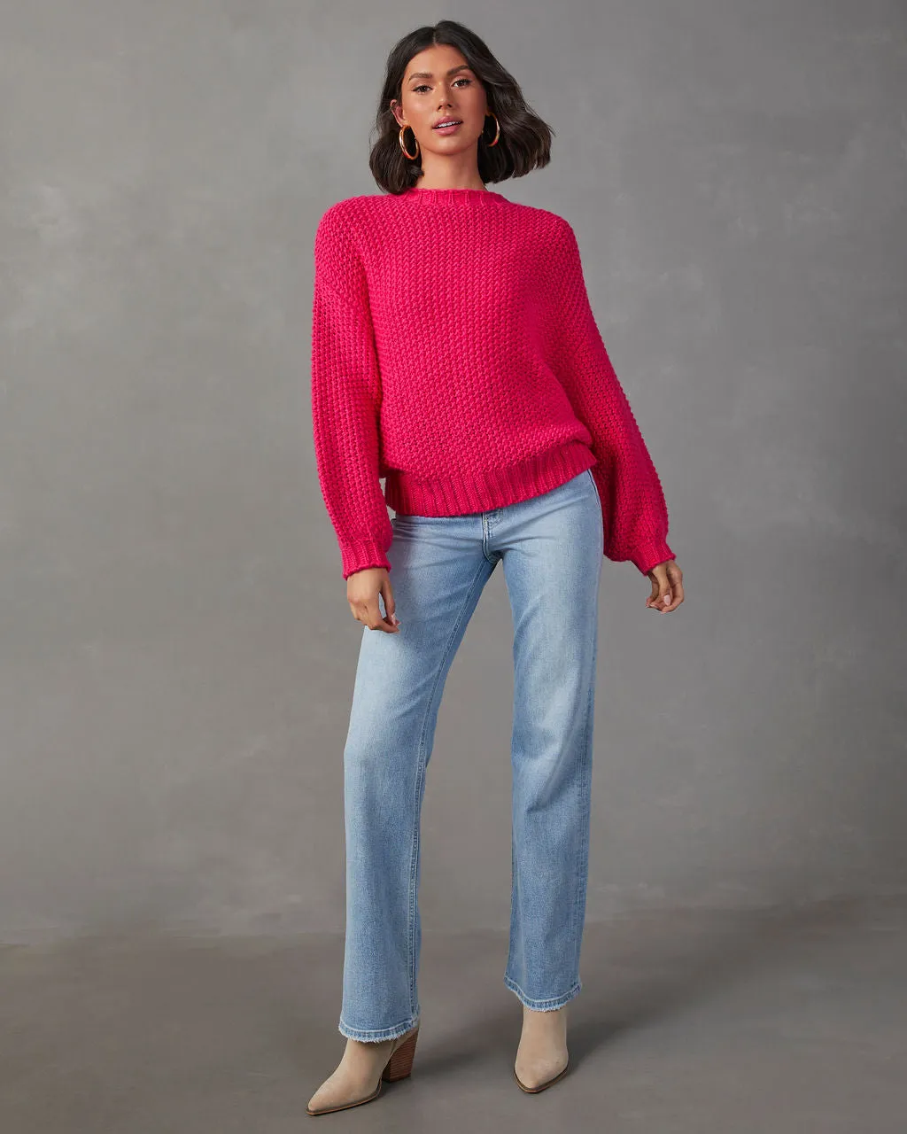 Rosalia Oversized Knit Pullover Sweater sold by Vici product image thumbnail 2