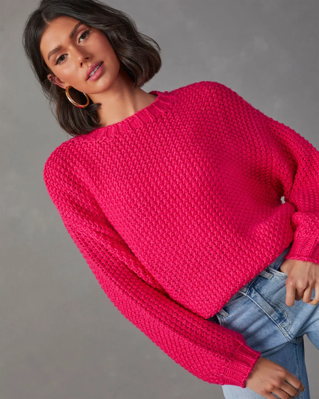 Rosalia Oversized Knit Pullover Sweater sold by Vici product image thumbnail 5