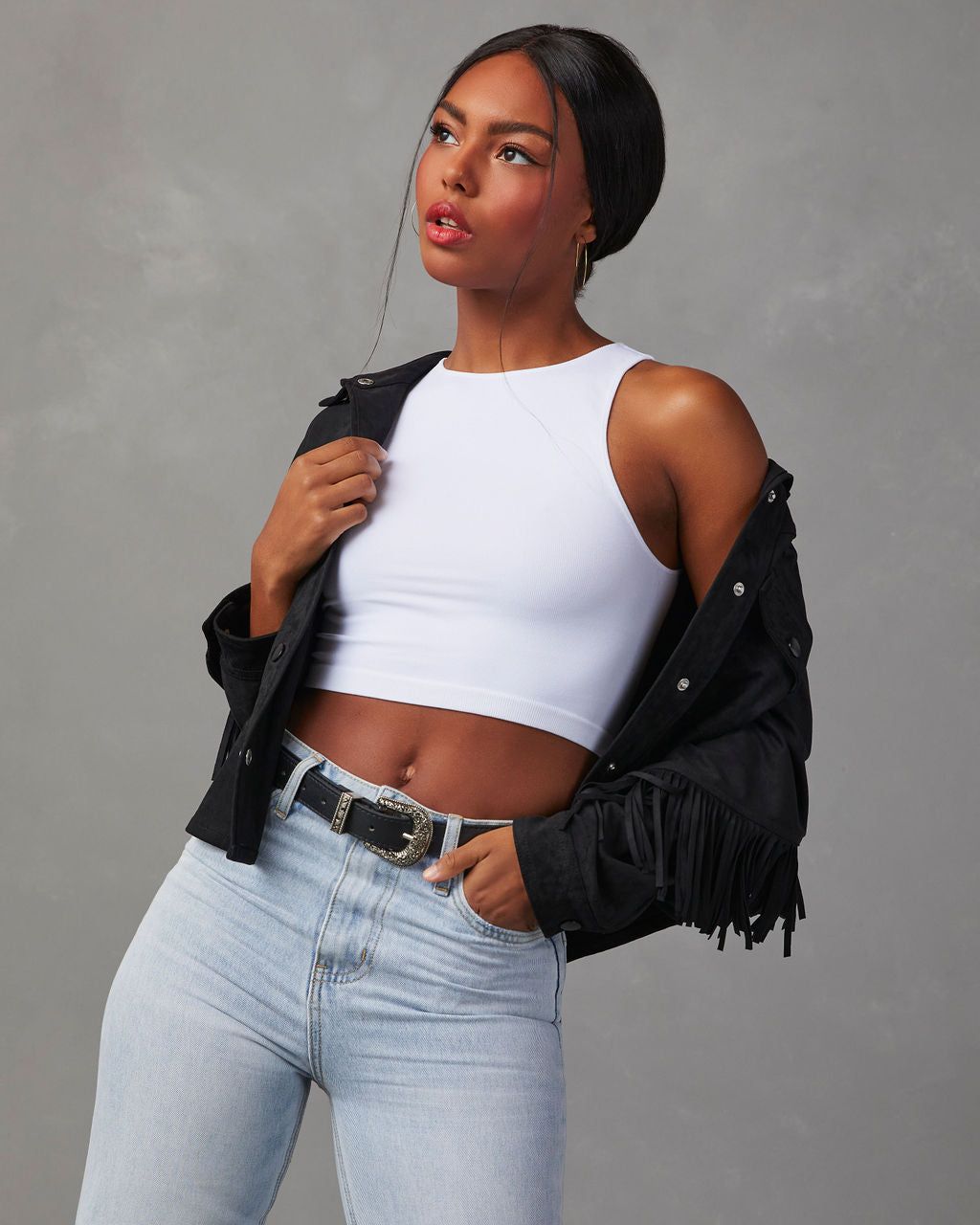 Kiki Knit Crop Top - White sold by Vici product image thumbnail 6