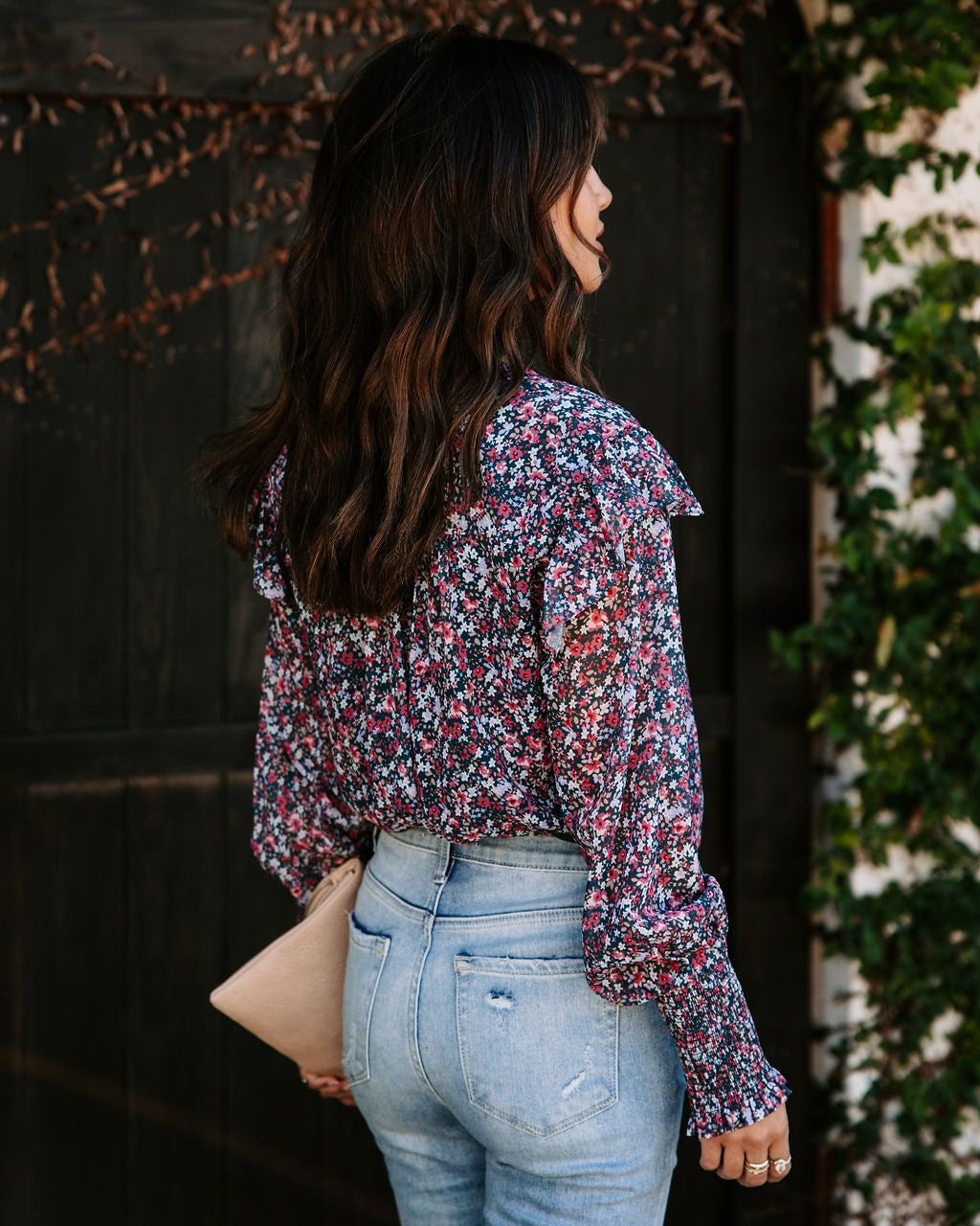 Millie Floral Ruffle Top - FINAL SALE sold by Vici product image thumbnail 4