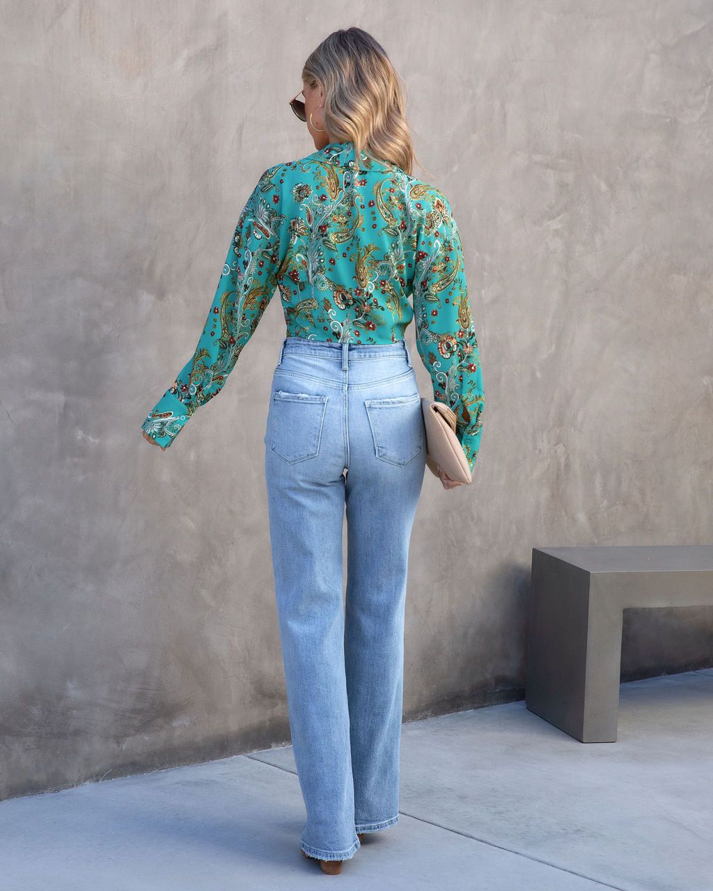 Melodia Floral Paisley Front Tie Top - FINAL SALE sold by Vici product image thumbnail 4