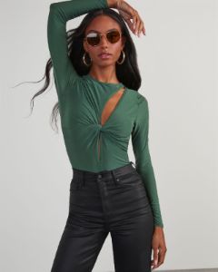 Kamara Cutout Twist Front Bodysuit sold by Vici
