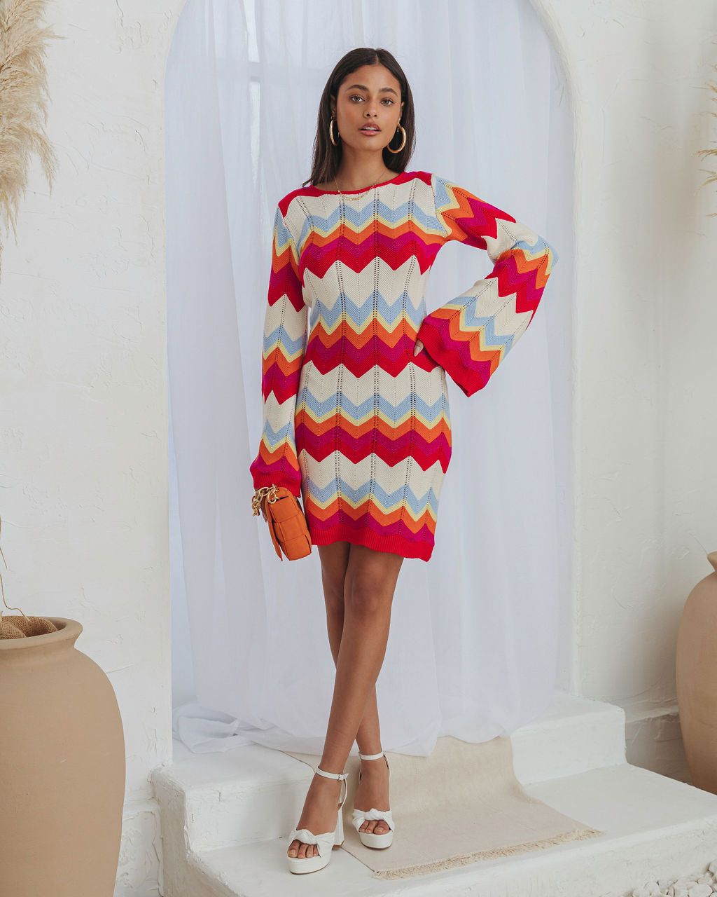 All About Marsha Knit Wide Sleeve Mini Dress - FINAL SALE sold by Vici product image thumbnail 3