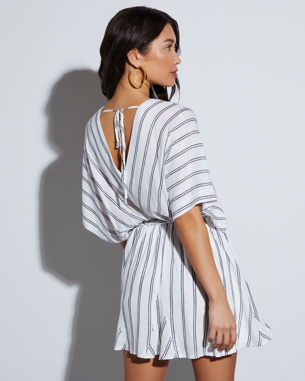 Rory Tie Waist Mini Dress sold by Vici product image thumbnail 4