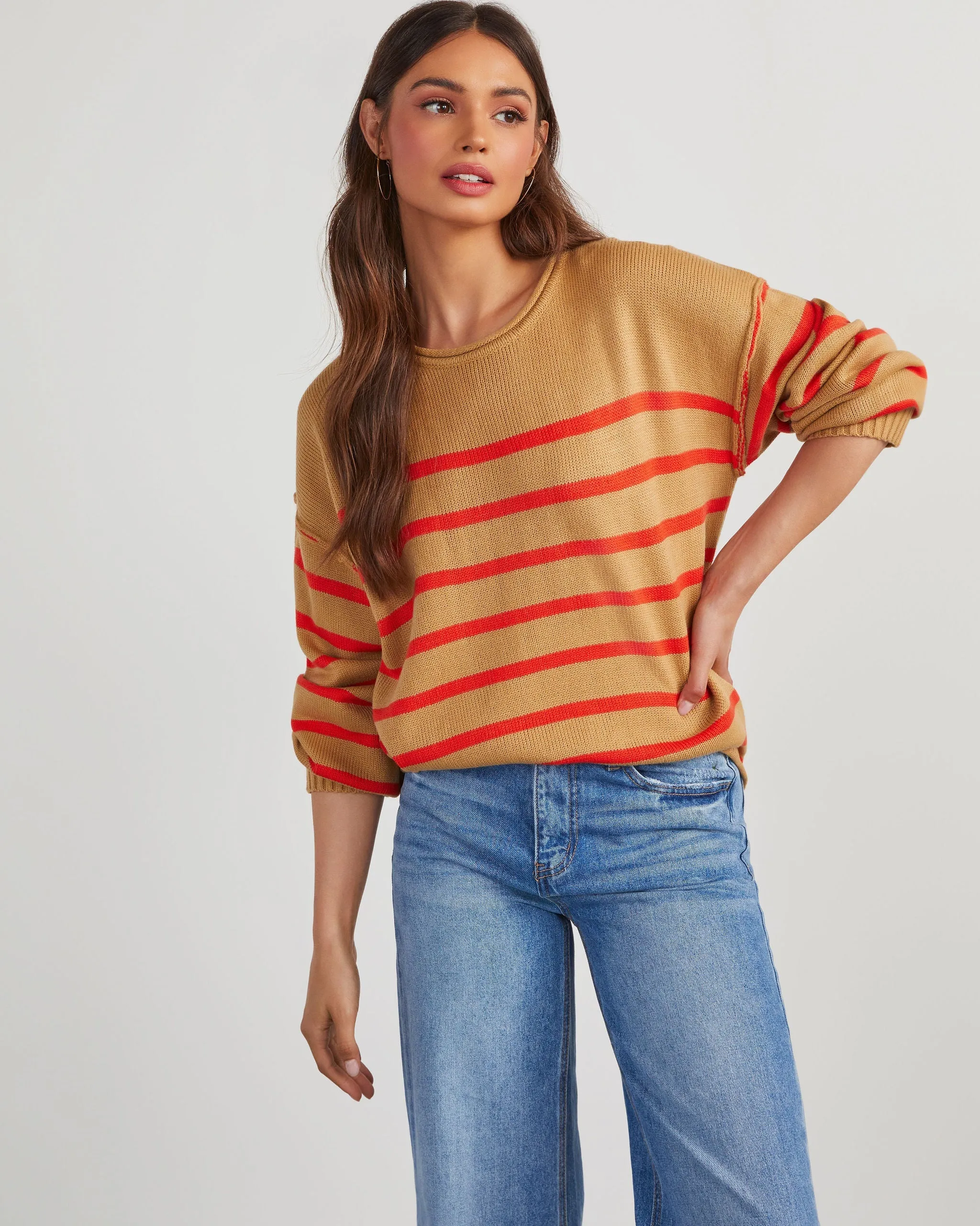 Wittman Striped Pullover Sweater sold by Vici