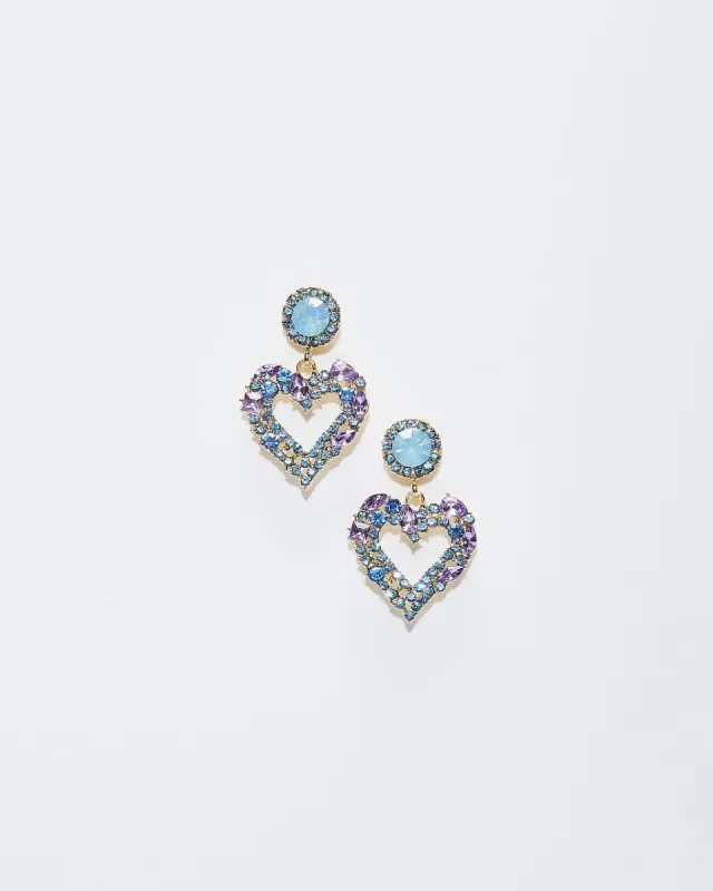 Heartfelt Earrings - Blue - LAST CHANCE sold by Vici