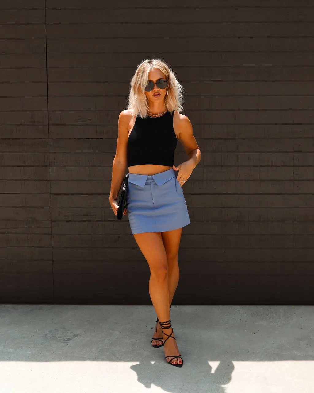 Renton Foldover Mini Skirt sold by Vici product image thumbnail 5