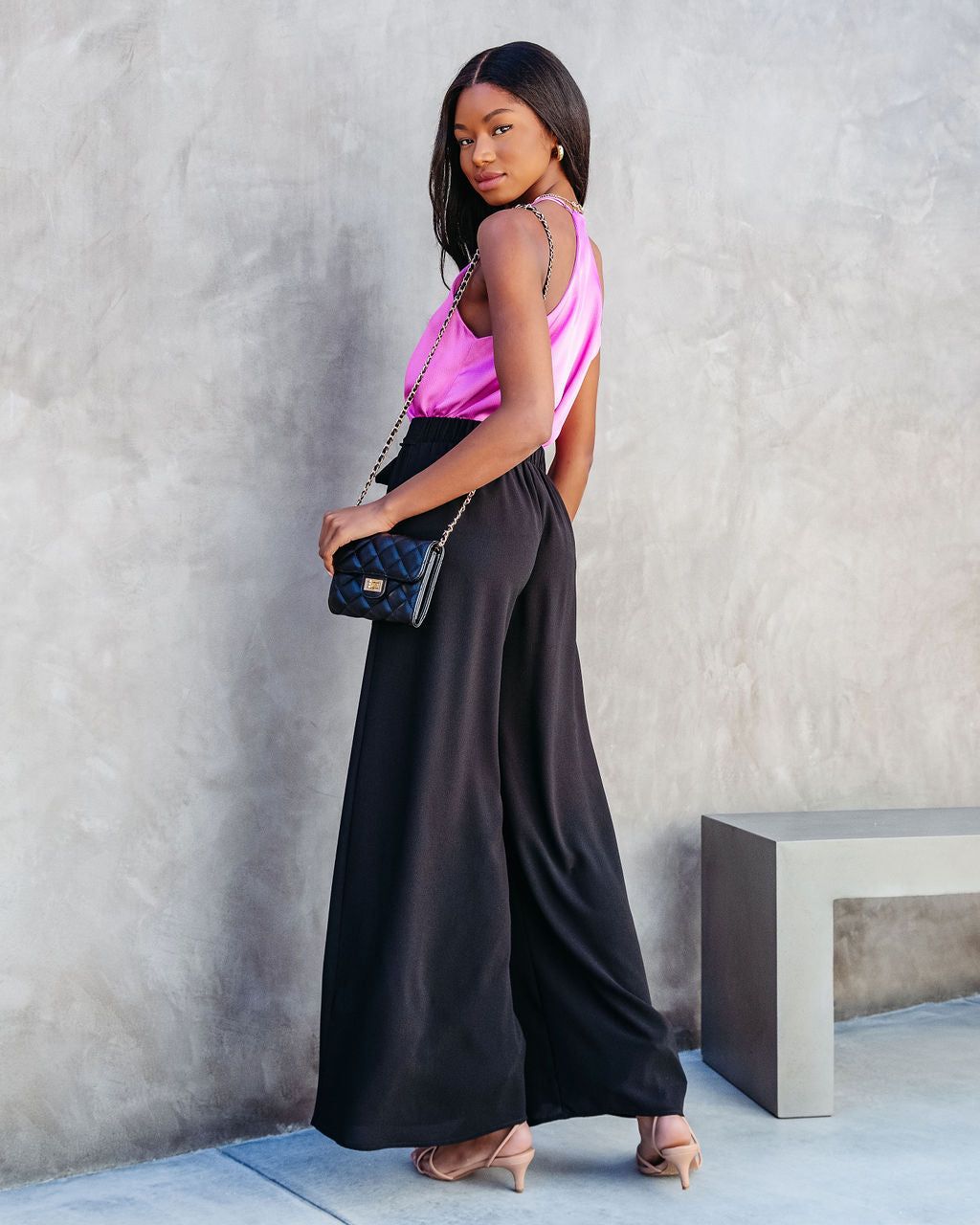 Zaye Satin Tank - Orchid - FINAL SALE sold by Vici product image thumbnail 5