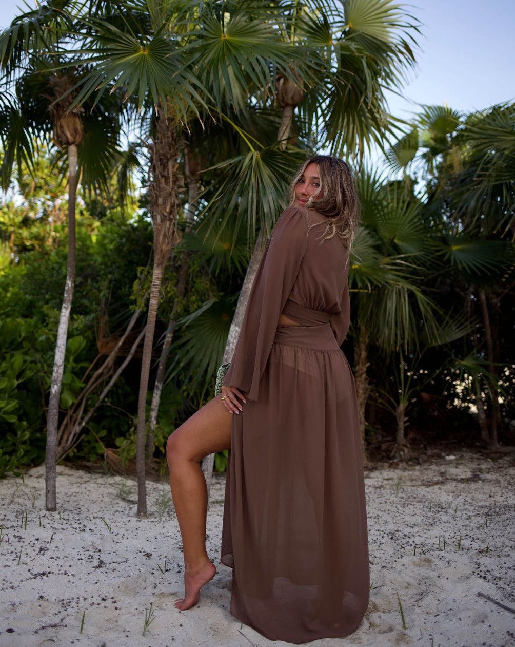 Island Time Cover Up Tie Top sold by Vici product image thumbnail 2