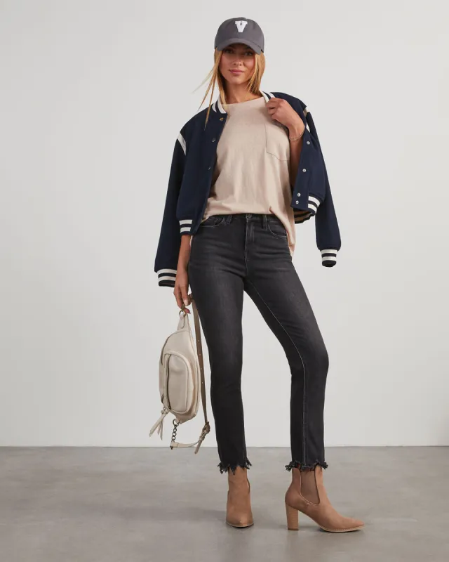 Brent Cropped High Waisted Jeans sold by Vici