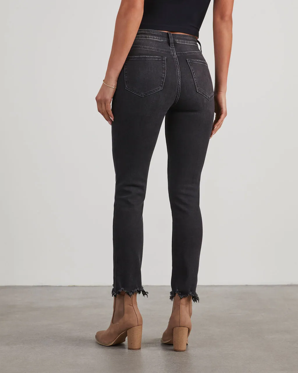 Brent Cropped High Waisted Jeans sold by Vici product image thumbnail 4