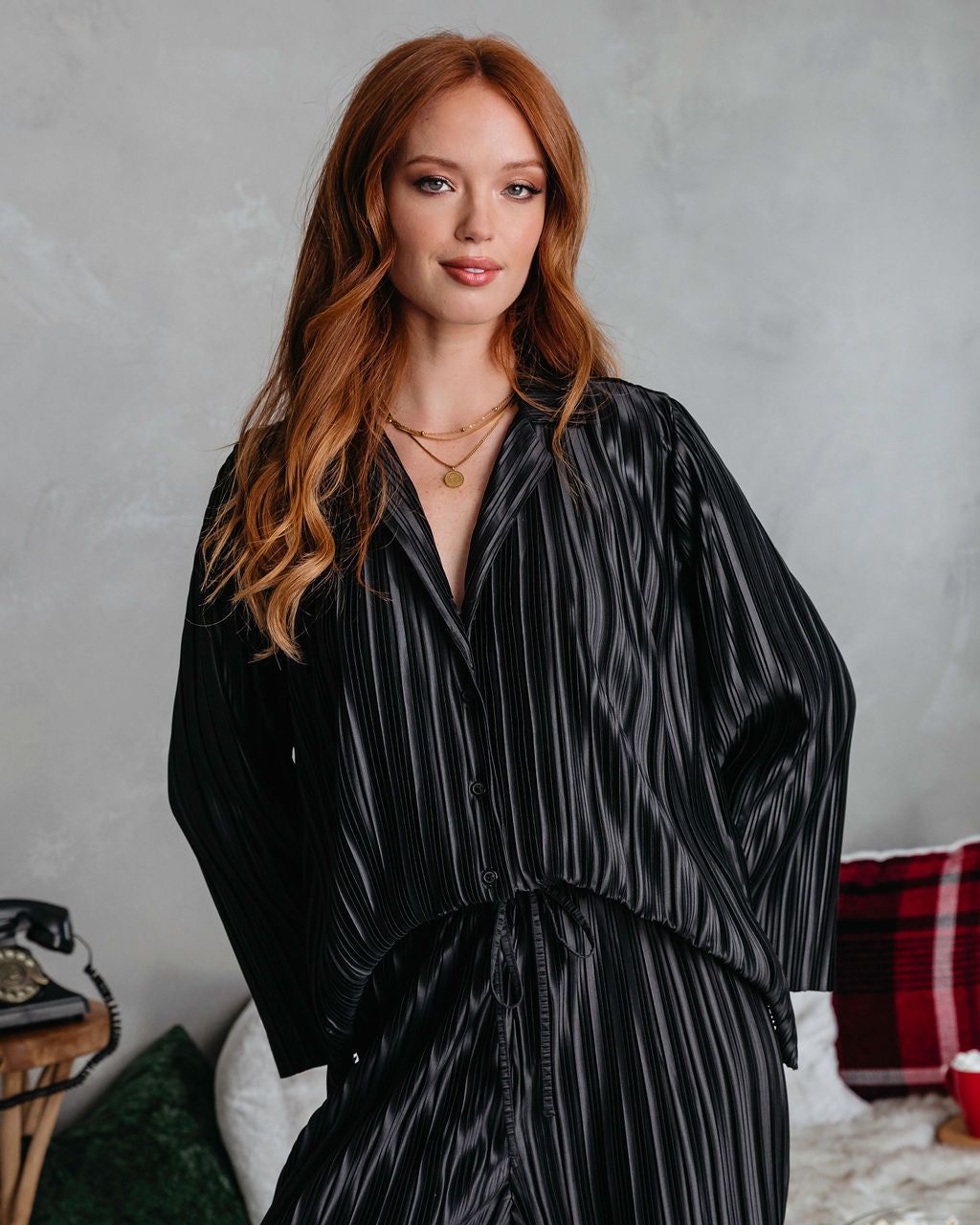 Hey Honey Plisse Button Down Top sold by Vici product image thumbnail 3