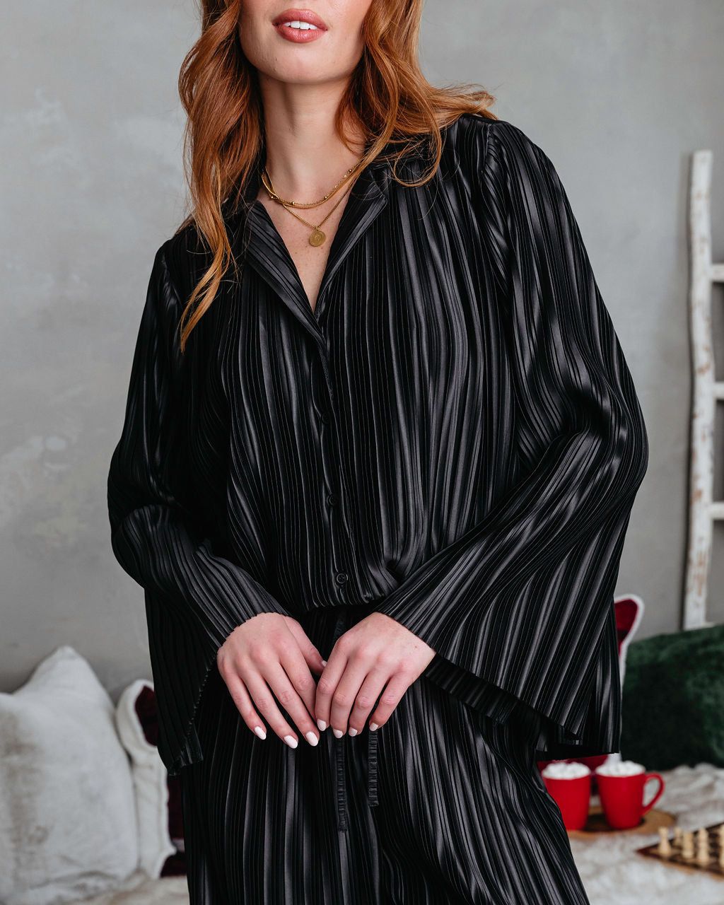 Hey Honey Plisse Button Down Top sold by Vici product image thumbnail 5