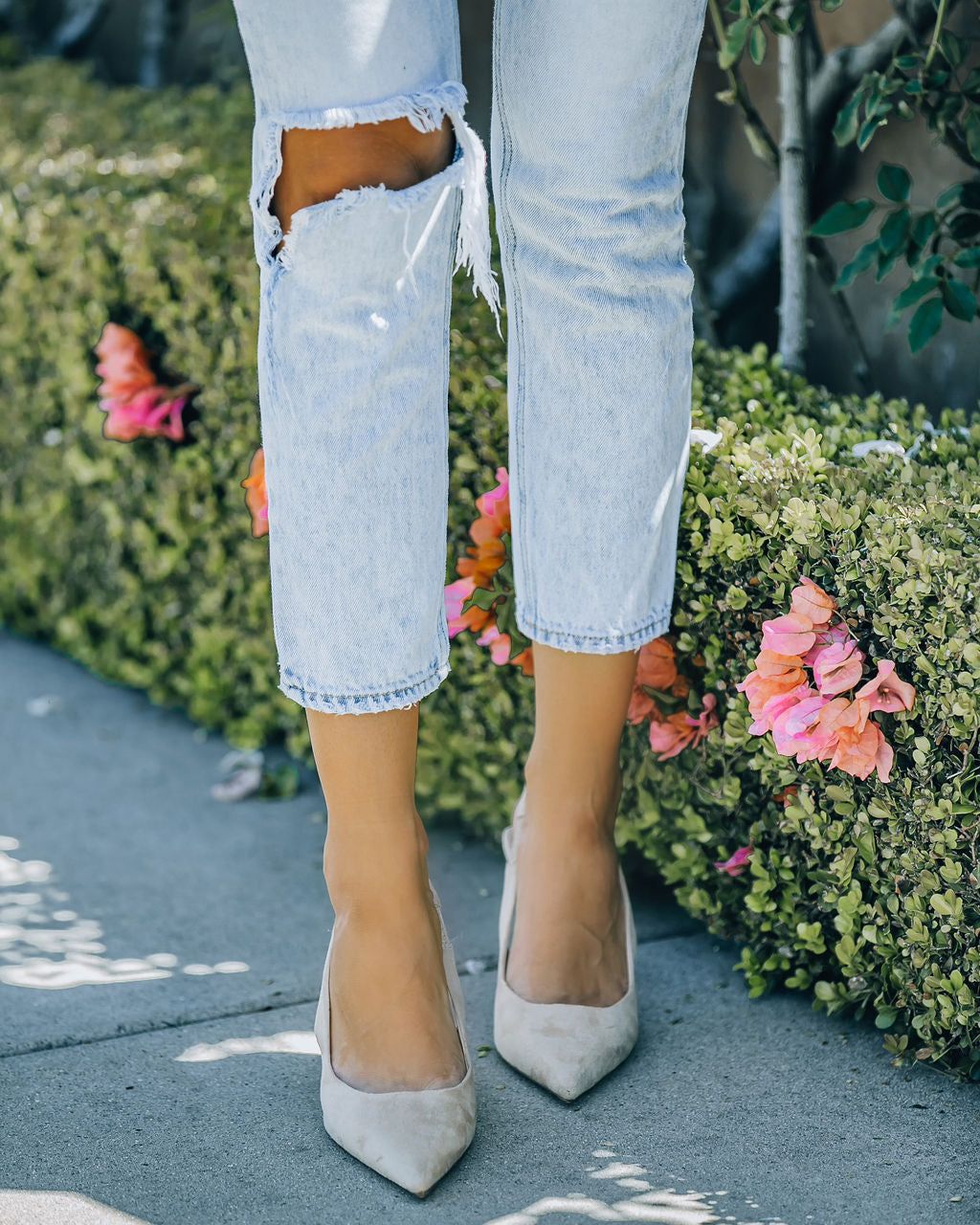 Fancy Faux Suede Pointed Kitten Heel - Beige - FINAL SALE sold by Vici product image thumbnail 9