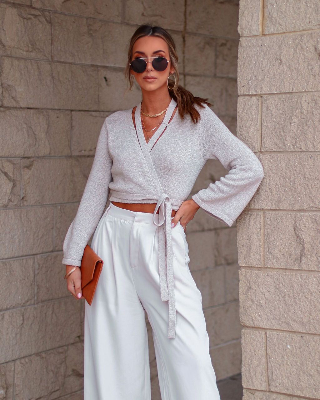 Seychelles Knit Wrap Top sold by Vici product image thumbnail 3