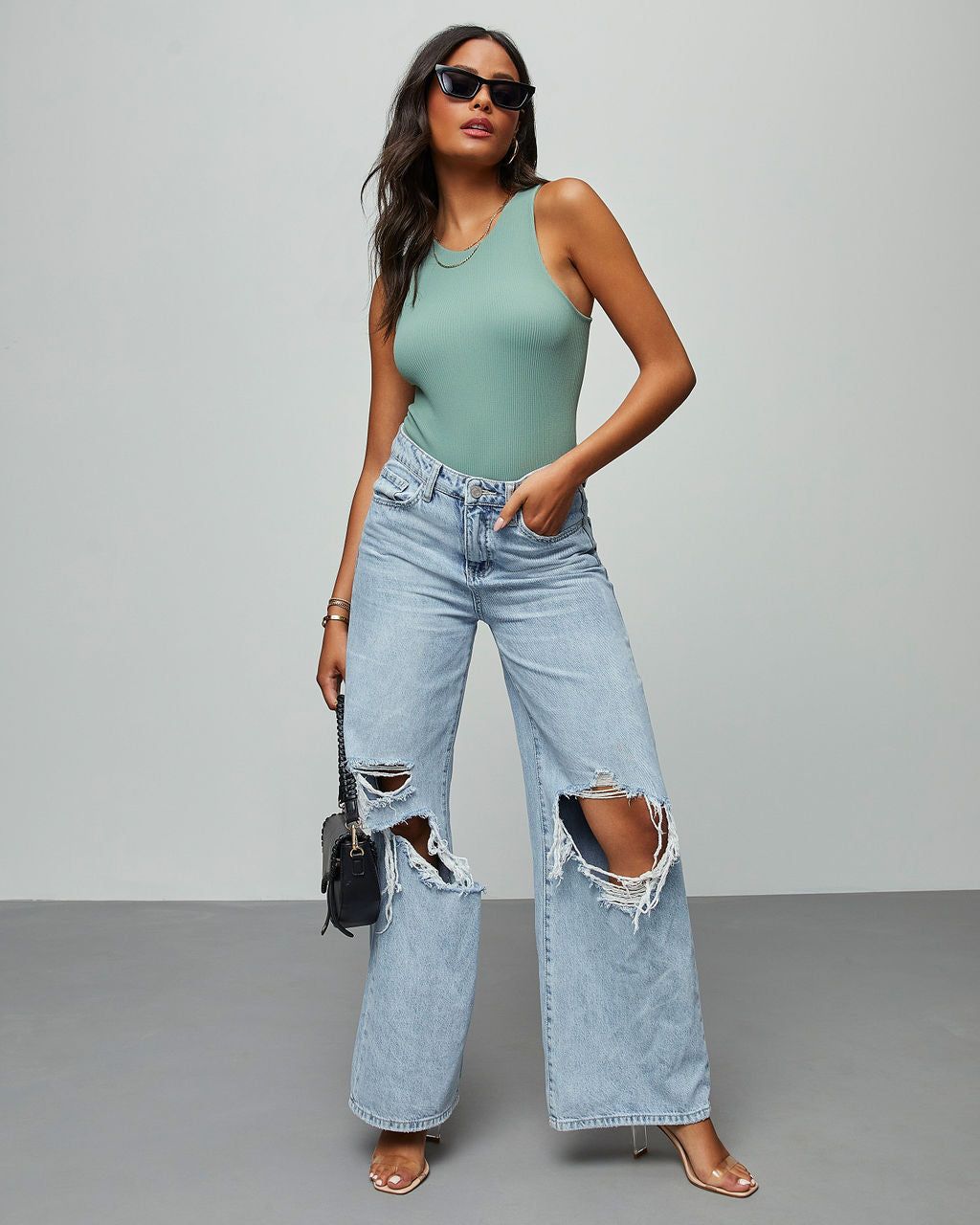 Nyssa Seamless Bodysuit - Green - SALE sold by Vici product image thumbnail 7