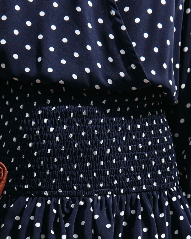 Gracen Ribbed Knit Mini Dress - Blue - FINAL SALE sold by Vici