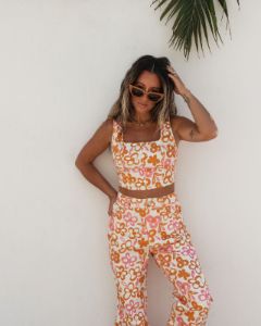Like A Wildflower Cotton Blend Pocketed Pants - FINAL SALE sold by Vici