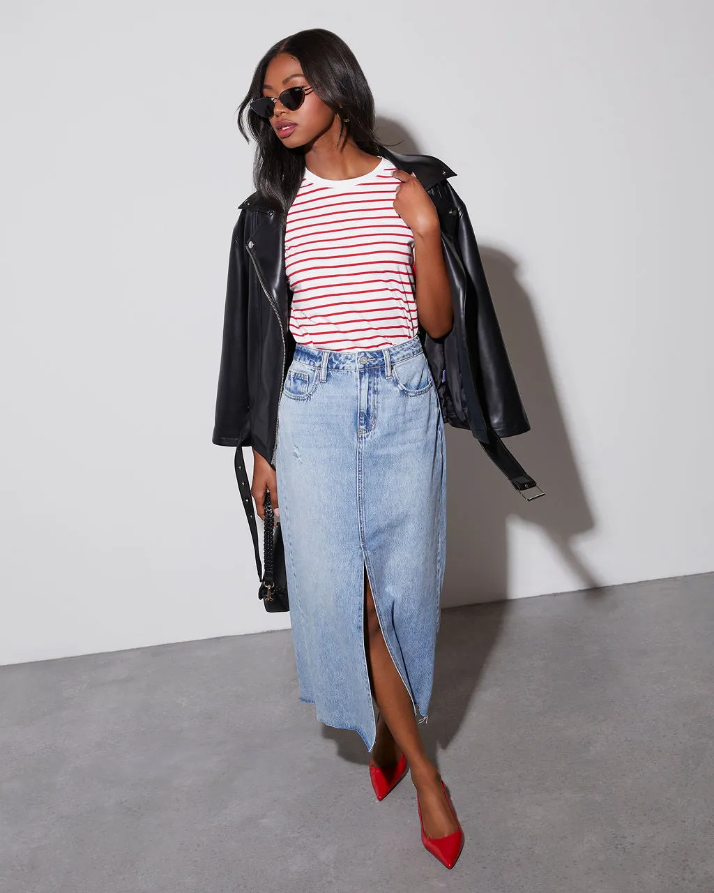 Julane Striped T-Shirt sold by Vici product image thumbnail 5