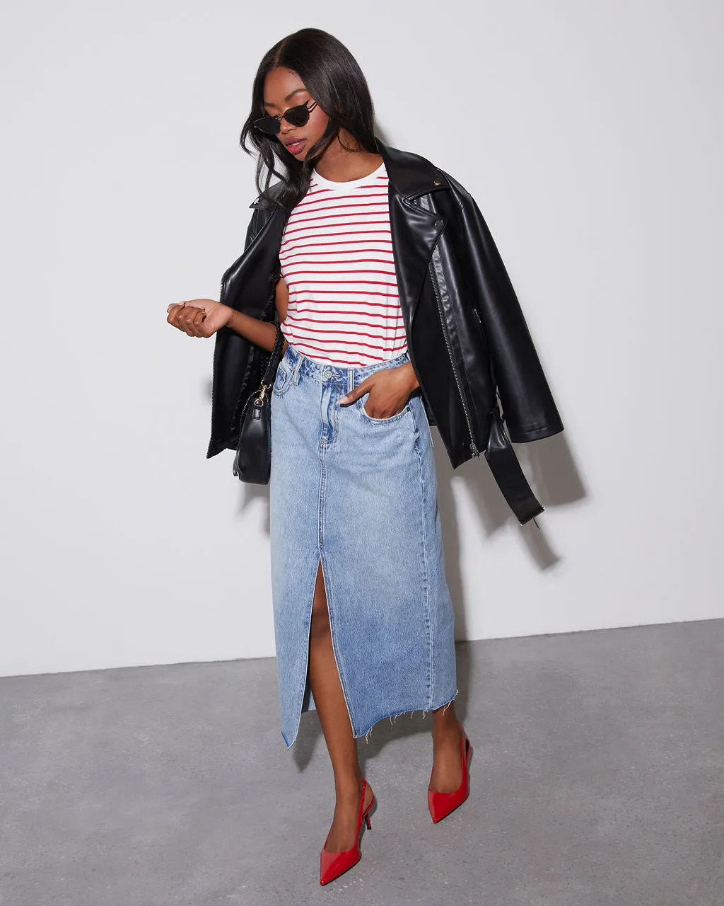 Julane Striped T-Shirt sold by Vici product image thumbnail 2