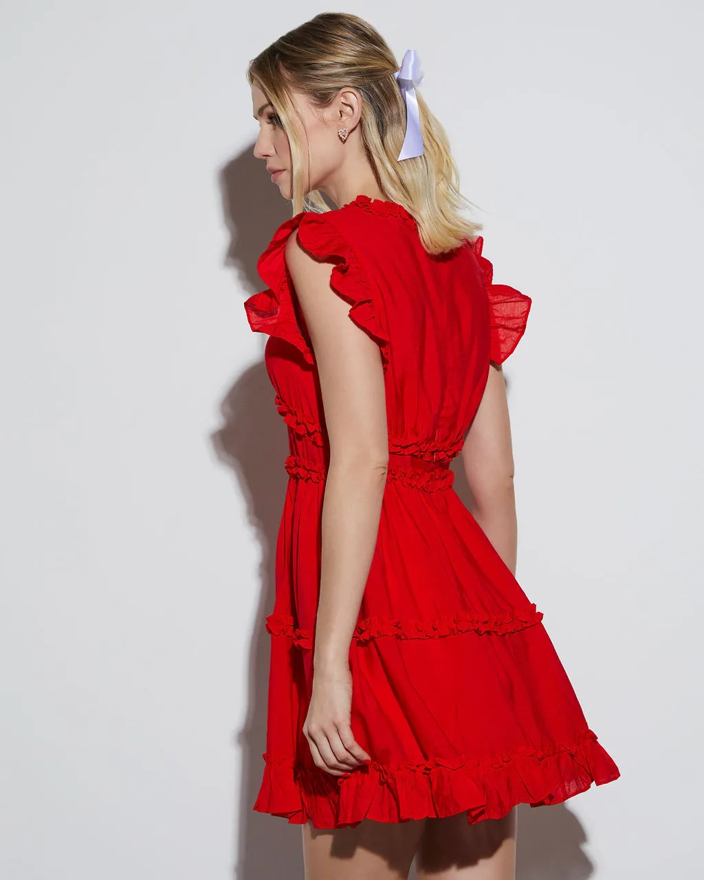 Sweetie Tiered Ruffle Mini Dress sold by Vici product image thumbnail 5